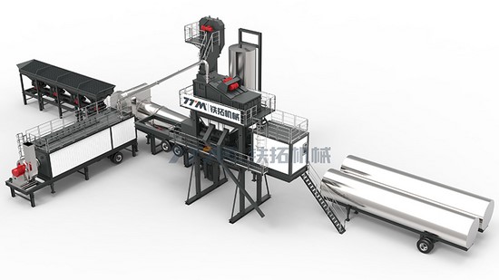 Mobile Asphalt Mixing Plant, YLB Series